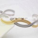 Charm Wave Braided Design Gold Jewellery From Dubai Cuff Bracelets Jewelry thumbnail-5