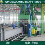Roller Conveyor Type Steel Plate and H Beam Cleaning Shot Blast Mahcine thumbnail-1