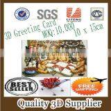 Guangzhou Lifeng Hot Saling 3d Greeting Card/Free Sample Greeting Cards
