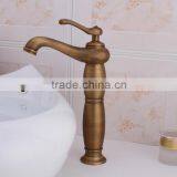 bathroom lavatory faucet mono basin mixer tap in antique brass finish latrina faucet culina faucet