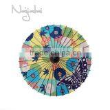 Kanzashi Colorful Hand Painted Handmade Japanese Colth Paper Umbrella thumbnail-1
