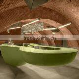 China Artificial Stone Reception Counter, Translucent Salon Reception Counter