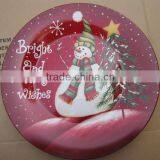 Ceramic Flat Plate White Porcelain Dinner Plate for Christmas thumbnail-6