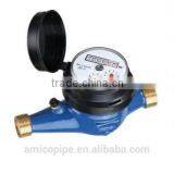 Amico Brass Body Dry Dial Multi Jet Water Meter