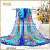 Factory Popular Attractive Style Women Muslim Silk Long Scarf Fastest Delivery thumbnail-5