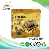 Latest Product OEM Design Funny Wooden Travel Chess Set Made in China