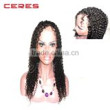 High quality virgin brazilian human hair natural color full lace wig with baby hair