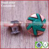 Custom Pink Green Sports Coat Metal Logo Buttons thumbnail-1