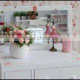 Solid Wood Bedroom Small Country Style Inspired Dressing Table With Mirror,makeup Dresser Including Soft Cusion Chair thumbnail-4