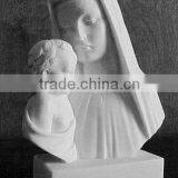 Virgin Maria and Son Stone Bust DSF-C033 thumbnail-1