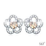 16439 Lady Jewellery in Karachi Pearl Earrings Hanging Jewelry