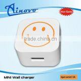 Newest design wall charger 5V 1A USB wall charger for iphone/psp/mobile phone,uk plug travel charger