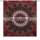 Green Mandala Tapestry Indian Tapestry Bedspread Bohemian Hippie Tapestry Beach Throw Indian Mandala Tapestry Wall Hanging Art thumbnail-1