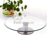 D30cm Rotating Tray Clear Tempered Glass Lazy Susan