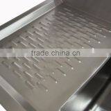 NSF Approval Stainless Steel TwoTubs Bar Sink With 3" Backsplash thumbnail-5