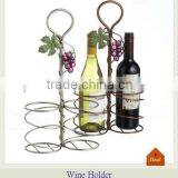 Two Bottles Metal Wine Holder With Handle thumbnail-1