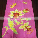 100% Cotton 3 PCS Kitchen Set Oven Mitt Pot Holder & Dish Towel Beautiful Flowers Printed TOWEL thumbnail-4