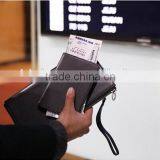 High-quality Portable Leather Passport Holder With Custom Customized Logo, Simple Style Passport Cover thumbnail-5