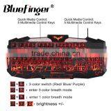 Popular USB Wired Backlit Keyboard With Cool Crack Parttern thumbnail-3