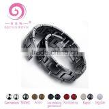 Luxury Jewelry Magnetic Bracelet Heavy Tungsten 316l Stainless Steel Bracelet With 4 in 1 Bio Energy Elements Health thumbnail-2