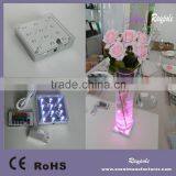 Wholesales Rechargeable 4 Inch Square RGB LED Wedding Up-lighter
