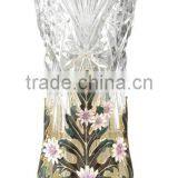 RORO Enamel Crystal Glass Decorative Vase Flower Receptacle
