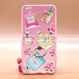 Uv Prefume Printing TPU+PC Phone Case With Stretch Metal Ring For Samsung C5