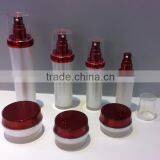 wholesale round shape cosmetic packaging new design acrylic bottle and jar