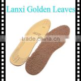 Brown lamb hair brown latex composite brioche warm shoe insole for winter