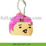 Alien Silicone Bottle Cap Key Chain