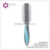 Raffini New Patterned ManufacturePlastic Rubber Coating body with injection insert Round hair brush