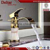 Buy Faucet New Brass Single Handle Basin Tap, Water Powered LED Waterfall Faucet