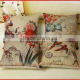 Fashion Digital Printing Custom Printed Cushion With Birds thumbnail-4