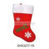 Printed non-woven Christmas stocking for decoration