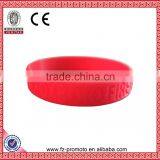 Custom Printed Rubber Silicone Wristband Custom Silicone Wristband With White Color Painrted for Promotion thumbnail-2