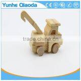 Wood 3D Vehicle Mini Pullze Crane r 3D Woodcraft Kit Assemble Paint DIY 3D Puzzle Toys for Kids Adults the Best Birthday Gift thumbnail-6