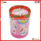 Round Fancy Coin Bank Metal Tin Box