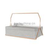 Multifunctional Metal Rack 3 Compartments Divided Rectangle Concrete Container thumbnail-1