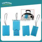 Toprank Hot Selling Customized Logo Personalized Blue Tag Luggage Pu Travel Pu Luggage Tag thumbnail-1