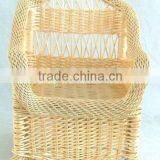 Cheap Hand Weave Willow Material Wicker Chair Price for Homes & Garden thumbnail-2