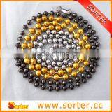 Manufacturer For Nickel Stainless Steel Steel Brass Metal Beaded Ball Chain For Wholesale thumbnail-2