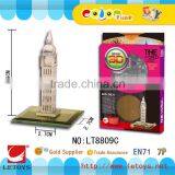 3d Diy Building Puzzle Metal Puzzle Diy Big Ben Famous Architecture Building thumbnail-1