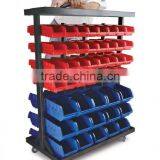94 Bin Mobile Double-Sided Floor Racktorage Rack, 94 Plastic Storage Bin Kit, Combination Boxes(202709) thumbnail-1