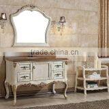 European Country Style Bathroom Vanities,Hand Carved Wood Mirror Cabinet, Vintage Bathroom Furniture Cabinets(BF08-4071)