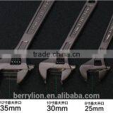 Berrylion 8-15" German Type Black Pearl Nickel Alloyed Adjustable Wrench thumbnail-3