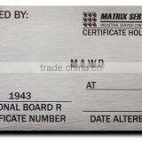 Stainless Steel ID Plates