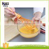 Colorful FDA/LFGB Food Grade Silicone Kitchen Whisk Tools Egg Beater thumbnail-2