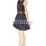 2016 Sweet Cat Footprint Print Summer Dress thumbnail-1