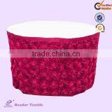 Round Rosette Wedding Table Skirting