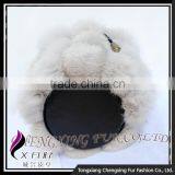CX-H-08 High Quality Black Genuine Rabbit Fur Hand Bag Fur Pom Pom thumbnail-6